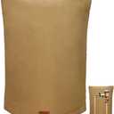 Wsobue Backflow Preventer Cover Insulated Pouch, Outdoor Pipe Insulation Cover, Winter Well Head Cover Water Well Pump Covers Sprinkler Valve Cover Insulated (Dark Khaki 17’’W x 21’’H)