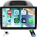 2GB+64GB Car Stereo Radio for Ford EcoSport 2018 2019 2020 with Wireless CarPlay Android Auto 10" Touch Screen Radio Android 13 Head Unit with GPS Navigation Bluetooth WiFi RDS FM Mirror Link
