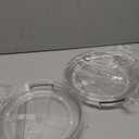 LAMU 2 Pack 2 Tier Lazy Susan Turntable Organizer 9.25'' Rotating Spice Rack Organization for Cabinet, Kitchen, Pantry, Countertop, Bathroom, Vanity, Medicine Cabinet Organizer, Clear