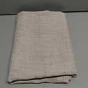 ChadMade Polyester Linen Blend Pinch Pleated Curtain Unlined Room Darkening Drape for Living Room Office Room Dining Room Sliding Glass Door, 52" W x 63" L, 1 Panel, Light Khaki, Tallis Collection 1Pcs