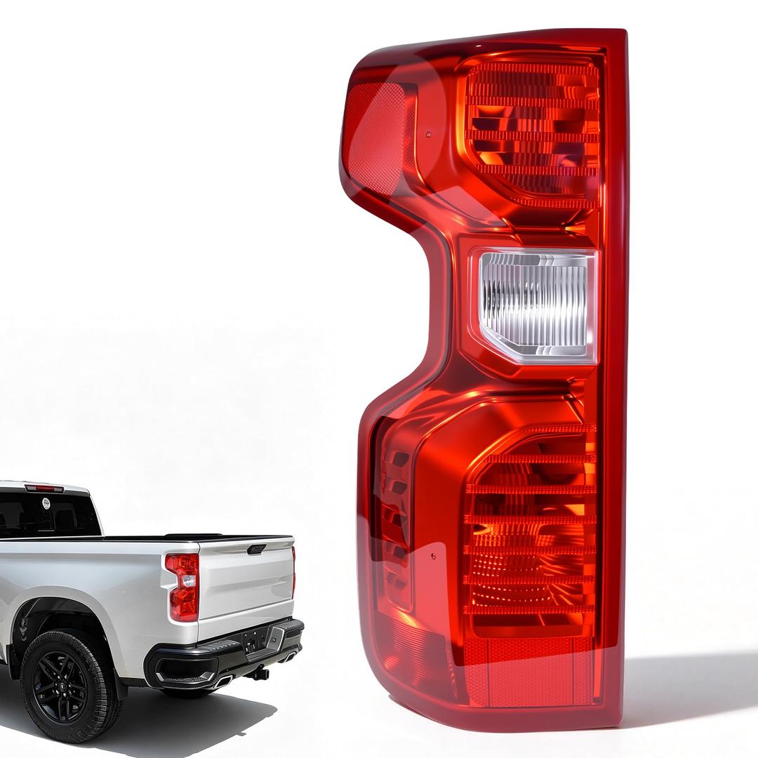 Tail Lights Compatible with 2019 2020 2021 2022 2023 2024 Chevy Silverado 1500 2500 3500 HD Right Passenger Side Rear Light Tail Lamps Assembly,Waterproof Replacement GM2801308 84554657 84752979