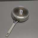 Martha Stewart Heathland 8 Inch Aluminum Fry Pan Cookware Non-Toxic Premium Ceramic Non Stick Frying Pan, Kitchen Egg Pan, Omelet Pan, Always Pan, Pots and Pans, Linen White, Induction Safe