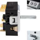 DG44-01006D Range Surface Element Control Switch for Samsung Range  OEM Replacement Energy Regulator  Fits for Samsung PER001-02D Model, AP7031847, PS16633253, EAP16633253, DG44-01006D, 18A, D-Cut