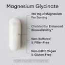 Sports Research® Magnesium Glycinate 160mg, 180 Veggie Capules