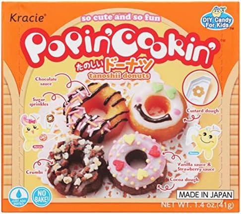 Kracie Popin' Cookin' DIY Candy Donuts Kit, No Bake, 1.4 Ounces (Pack Of 1),Set of 3, Best By: 04/30/2027