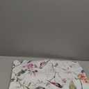 VOGOL 18 Inches Square Throw Pillow Cover, Farmhouse Style Bird Pattern Decorative Throw Pillowcase, Linen Textured Cushion Cover for Couch Car Room, Purple, 1 Pack