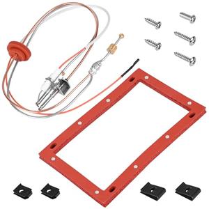 Upgraded SP20075 Pilot and Igniter Assembly Replacement Kit Compatible with Rheem, GE, Richmond Water Heater Pilot Assembly Natural Gas Water Heater Parts Including Burner Door Gasket