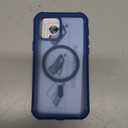 Magnetic for iPhone 12/12 Pro Case, [Compatible with MagSafe][Military Grade Drop Protection][Heavy Duty Protection][Non-Slip][Shockproof] 2-Layer Durable Bumper Phone Case 6.1''-Deep Blue