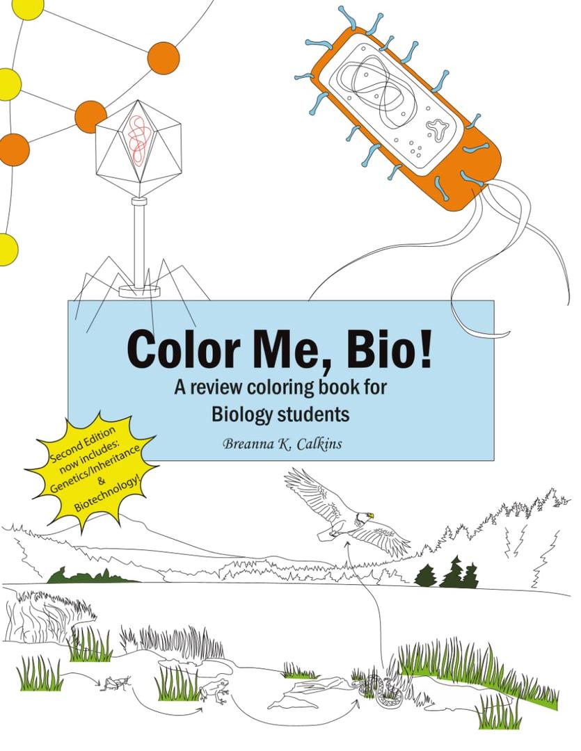 Color Me Bio!: A review coloring book for Biology students, Format: Paperback