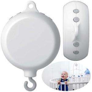Yeshone Mobile Baby Music Box Crib Mobile Box with Music Removable Musical Replacement Nursery Motor Rotating Baby Crib Musical Thirty-Five Lullabies Battery Operated