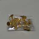 CHICTIE Gold Shower Curtain Hooks, Rustproof Shower Curtain Rings for Bathroom, Metal Shower Hooks for Shower Curtain Rod, Modern Decorative Shower Curtain Hangers Set of 12, Round Heavy Duty Design