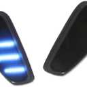 GTINTHEBOX Smoked Lens Ice Blue LED Side Marker Light Lamps Kit Compatible with 2014-2024 Jeep Renegade