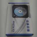 Bluetooth CD Player with Speakers DESOBRY Small Wall CD Player for Home with Remote Control FM Radio Digital Screen Headphone Jack, Support AUX USB, Black