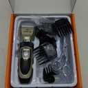 oneisall Dog Clipper Low Noise, Dog Grooming Kit with Rechargeable, Pet Shaver Cordless Electric Quiet Hair Clipper Set for Dogs Cats PetsGold