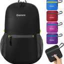 Gonex Ultra Lightweight Packable Backpack 20L Daypack Handy Foldable Camping Outdoor Travel Cycling Backpacking (Black)