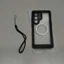 for Samsung Galaxy S24 Ultra Waterproof Case with Magsafe, Built-in Magnetic & Screen Protector, IP68 Certified Full Body Shockproof, for Water Sports Underwater Photography, 6.8" Black