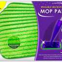 Reusable Floor Mop Pads - 8 Pack Swiffer Wet Jet Compatible Refills - Machine Washable, 12-inch Microfiber Mop Swiffer Wet Pads - Eco-Friendly Household Cleaning Supplies