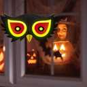 BlcTec Halloween Decorations Spooky Eyes Lights23.6 Inch Large Wooden Halloween Window Eye Lights with 7 Color Modes and USB/Battery Operated for Home, Wall, Window, Trees Halloween Dcor, Style C
