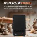 1500W Programmable Electric Kiln Furnace with Multi-Stage Temperature Control, 1200℃/2192℉ Max,Compact Tabletop Melting Oven for Jewelry Making, Metal Casting, Pottery Glazing & DIY Crafts