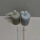 Moonkie Baby Straw cup | Silicone Toddler Sippy Cup Training Cup with Straw Lid | BPA-Free Drop-Proof Baby Cup | Led Weaning | 6 Months+, 5 Oz, 2Pack (A-Sage/Ether)