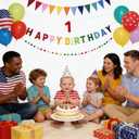 Happy Birthday Banner Pre Strung Felt Decorations Reusable Party Garland Set Rainbow Birthday Supplies With Ball Garland And Pennant Flag For Girls Boys Women Men Photo Prop Room Decor Rainbow