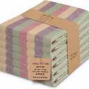Urban Villa Kitchen Towels Harvest Stripes Dish Towels Set of 6 20" X30 100% Cotton Highly Absorbent Quick Drying Dish Cloths & Dish Towels Thanksgiving Fall Tea Towels with Hanging Loop Towels