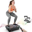 AXV Vibration Plate Platform Exercise Machine Fitness Vibrating Shaking Full Body Shaker Workout Vibrate Stand Shake Board Sport Gym for Weight Loss Lymphatic Drainage for Women Men