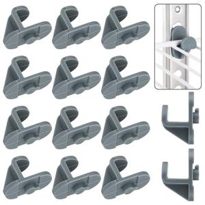 Cinnvoice 16pcs Refrigerator Shelf Clips Freezer Plastic Replacement Shelf Clips Freezer Cooler Shelf Support for Commercial Kitchen Refrigerators