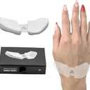 DELTAHUB Carpio 2.0 - Right-Handed Truly Ergonomic Wrist Rest for Mouse, Carpal Tunnel Support, Pain Relief, Anti-Fatigue, Easy Glide, Sleek, Office Computer, Laptop, Gaming - Large, White