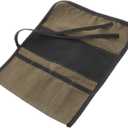 Baluue Roll up Tool Organizer Canvas Pouch Multipurpose Woodworking Tool Kit Storage Bag for Wrenches Screwdrivers Chisels Portable Roll for Craftsmen and Diy Enthusiasts