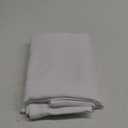 Chyhomenyc White Curtains 63 Inch Length 2 Panels, Faux Linen Textured Semi Sheer Light Filtering Soft Airy Rod Pocket Window Treatment Drapes for Living Room Bedroom, Each 40" Wx63 L