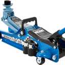Floor Jack Kit 2.5 Ton (5,500 lbs) | Car Jack - Hydraulic Low Profile Trolley Jack - Tire Tool for SUV and Auto with Lug Wrench Blue