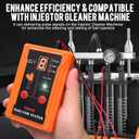 THIKPO Universal Fuel Injector Tester and Cleaner Tool Kit, DIY Cleaning Tool Kit, 8 Pulse Modes, 4 Wire Dual Channel for 2 Fuel Injectors, 8 Size Cleaning Adapters, 12V/5V Output Power