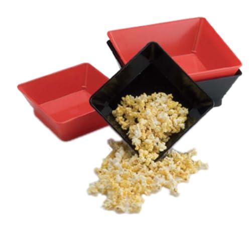 FSE 373-HS-HS1054-BBN Square Serving Basket, 9" x 3" Deep, Polypropylene, Black Bean Color, Microwaveable and Dishwasher Safe, Commercial Food Holder, Pack of 24