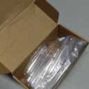 PATIKIL 5ml Plastic Test Tubes with Cork Stoppers, 40Pcs 75x12mm Tubes for Scientific Party Decoration Candy Bead Storage Bath Salt Lab Use, Clear