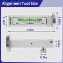 Ziopetru 2 Pack Adjustable Magnetic Gauge Tool, Wheel Camber, Caster Pillar and Wheel Alignment Tools for Automotive Truck RV Tire Repair