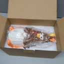 Thanksgiving Decorations, Thanksgiving Gnomes Ceramic Tree Decor, Ceramic Turkey Gnome Tree Decor, Turkey Decorations Indoor (8.4x4.3 inch)