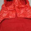 Winter Warm Dog Jacket for Small Medium Dogs Cat Cold Weather Coats with Harness Paded Dogs Fleece Vest Waterproof Windproof Dog Snow Jacket Pet Puppy Clothes (Red,XXL)