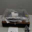 LP&No.1 Record Player with Stereo Speakers, 3-Speed Belt-Drive Turntable for Vinyl Records with Wireless Playback and Auto-Stop,Walnut Wood