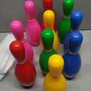 Liberry Kids Bowling Set, 10 Plastic Toy Bowling Pins & 2 Balls, Toddler Indoor Outdoor Sports Games, Educational Birthday Gifts for Boys Girls Ages 2 3 4 5 (Multicolor)