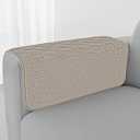 Foxdecor Fuzzy Couch Arm Covers Recliner Arm Covers, Arm Chair Covers Set of 2, Non-Slip Chair Arm Covers, Arm Rest Cover for Sofa, Armchair Slipcovers Couch Arm Protector (Brown 20x20 inch)