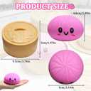 Dumpling Squishies,Glitter Dumpling, Glitter Squishy with Box,Easter Basket Stuffers (Gold)