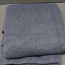 NICETOWN Linen Textured Semi Sheer Curtains 84 inches Length, Eyelet Top Bedroom Window Privacy Translucent Light Filtering Flax Sheer Drapes for Guest Room, 52 inches Wide, 2 Panels, Sea Mist