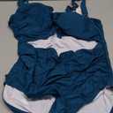 Eomenie Women\'s One Piece Swimsuit Tummy Control Slimming Bathing Suit Cutout Tie Knot Swimwear Teal M/L