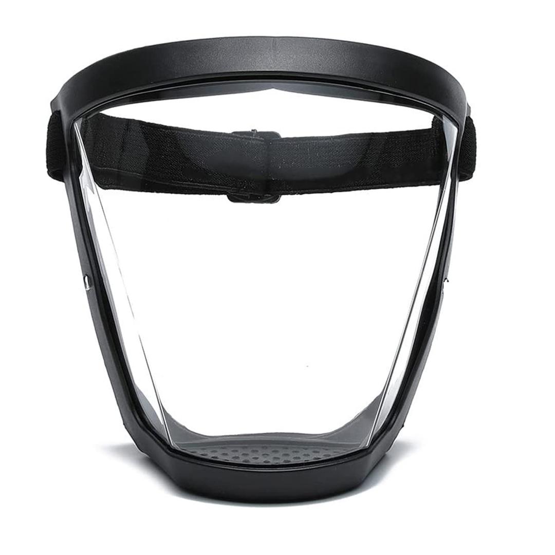 Full Face Shield, Reusable Protective Anti-Fog Transparent High-Definition Platic Face Shield with Adjustable Band, Super Protective Face Shield for Unisex and Adultel