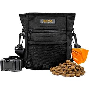 Mighty Paw Dog Treat Pouch | No Spill Magenetic Clasp - Hands-Free Pouches for Training - Pets Training Treat Pouches for Dog Walks - Pet Bags Pouch - Built in Poop Bag Holder