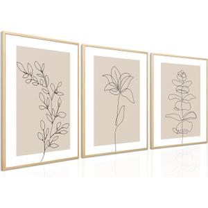 Neutral Botanical Poster Wall Art Set of 3 Flower Minimalist Abstract Botanical Painting Prints Beige Leaf Plant Wall Decor Boho Floral Canvas Line Artwork for Bathroom Bedroom,Living Room 16x24 In Neutral Botanical Poster Wall Art Set of 3 Flower Minimalist Abstract Botanical Painting Prints Beige Leaf Plant Wall Decor Boho Floral Canvas Line Artwork for Bathroom Bedroom,Living Room 16x24 In