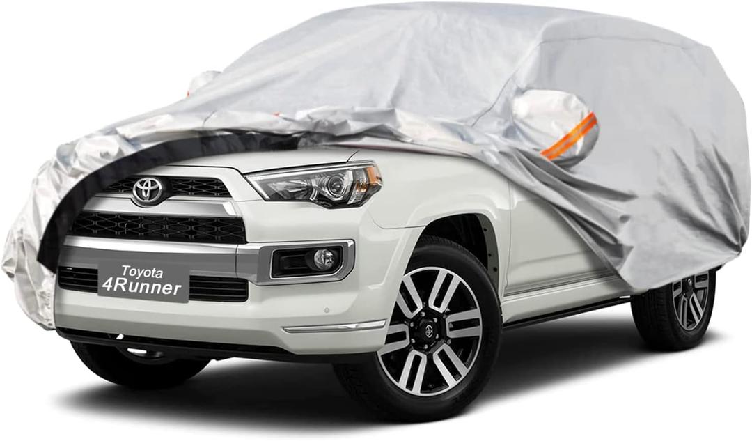 GUNHYI 6 Layer SUV Car Cover Custom Fit Toyota 4Runner (1995-2025) Waterproof All Weather, Heavy Duty Outdoor Snow Sun Rain Uv Protection (Ships from US Warehouse, Delivery 3-8 Days)