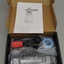 Foam Cannon Wide Mouth for Pressure Washer, Thick Snow Foam Lance for Car Wash, Adjustable Soap Cannon with 1/4 Inch Quick Connector, Additional 1.1mm Orifice Nozzle