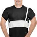 Deep Concealment Shoulder Holster Elastic Tactical Underarm Gun Holster for Men Women (M 33"-38", White)